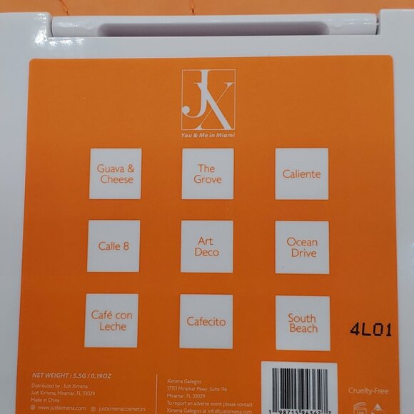 NEW Just Ximena You & Me in Miami Eyeshadow Palette - Picture 4 of 5
